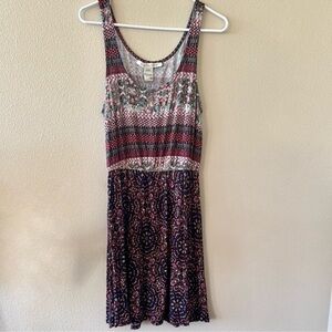 American Rag Jersey Knit sleeveless summer dress medium mauve boho soft pullover